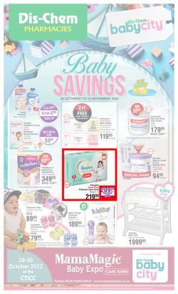 Dis-Chem : Baby Savings (20 October - 13 November 2022), page 1
