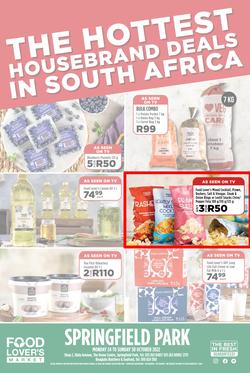 Food Lover's Market Springfield Park : The Hottest Housebrand Deals In South Africa (24 October - 30 October 2022), page 1