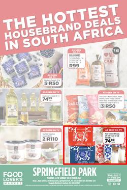 Food Lover's Market Springfield Park : The Hottest Housebrand Deals In South Africa (24 October - 30 October 2022), page 1