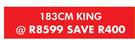 Restonic Bazaruto 183cm King Bed Set