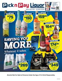 Pick n Pay : Liquor (26 February - 10 March 2024)