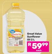 Great Value Sunflower Oil-2Ltr 