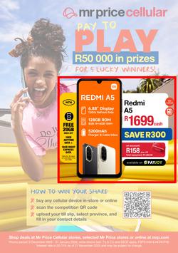 Mr Price Cellular : Pay To Play (09 December 2025 - 31 January 2026), page 1