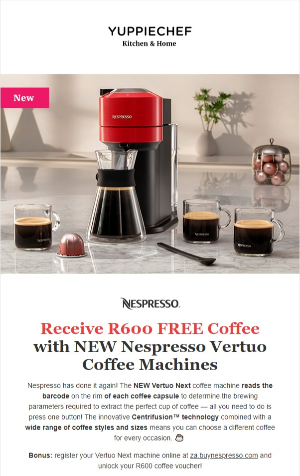 Yuppiechef : Nespresso (Request Valid 