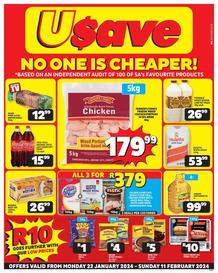 Usave Eastern Cape : No One Is Cheaper (22 January - 11 February 2024)