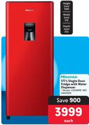 Hisense 177Ltr Single Door Fridge With Water Dispenser H235RRE-WD 