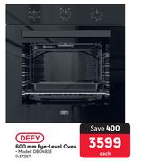 Defy 600mm Eye-Level Oven DBO483E 