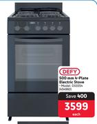 Defy 500mm 4-Plate Electric Stove DSS554 