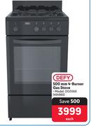 Defy 500mm 4-Burner Gas Stove DGS568 