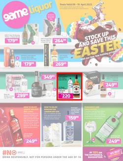 Game Liquor : Stock Up And Save This Easter (06 April - 19 April 2022), page 1