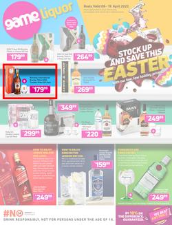Game Liquor : Stock Up And Save This Easter (06 April - 19 April 2022), page 1