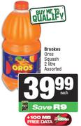 Brookes Oros Squash Assorted-2Ltr