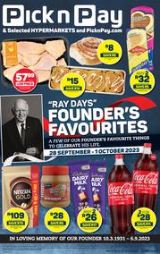 Pick n Pay Western Cape : Ray Day Specials (28 September - 01 October 2023)