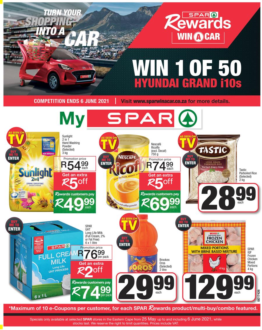 SPAR EASTERN CAPE : My Spar (25 May - 6 June 2021) Valid in Acres ...