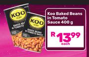 Koo Baked Beans In Tomato Sauce-400g Each