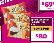 Spekko Long Grain Parboiled Rice-For 3 x 2Kg