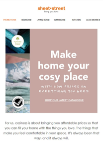 Sheet Street : Make Home Your Cosy Place (Request Valid Dates From Retailer)
