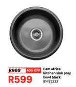 Cam Africa Kitchen Sink Prep Bowl Black 81495228