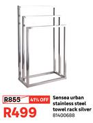 Sensea Urban Stainless Steel Towel Rack Silver 81400688