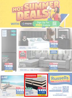 Russells : Hot Summer Deals (21 October - 10 November 2024), page 1