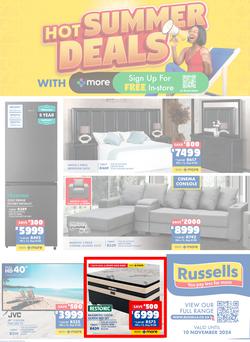 Russells : Hot Summer Deals (21 October - 10 November 2024), page 1