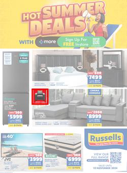 Russells : Hot Summer Deals (21 October - 10 November 2024), page 1