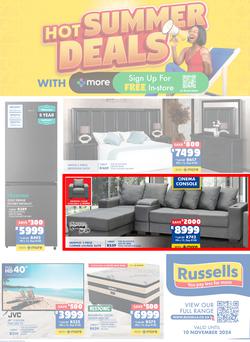 Russells : Hot Summer Deals (21 October - 10 November 2024), page 1