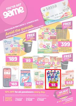 Game : Avoid The Queues SASSA Payments (02 March - 06 March 2023), page 1