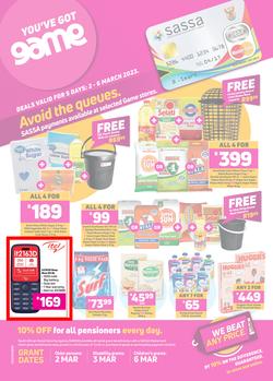 Game : Avoid The Queues SASSA Payments (02 March - 06 March 2023), page 1