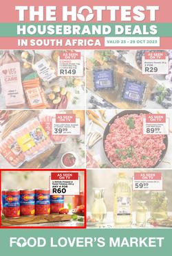 Food Lover's Market Inland : The Hottest Housebrand Deals In South Africa (23 October - 29 October 2023), page 1