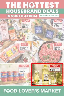 Food Lover's Market Inland : The Hottest Housebrand Deals In South Africa (23 October - 29 October 2023), page 1