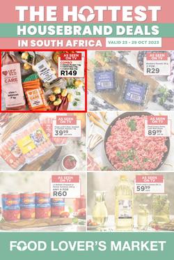 Food Lover's Market Inland : The Hottest Housebrand Deals In South Africa (23 October - 29 October 2023), page 1
