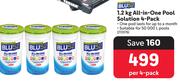 Blu 52 1.2Kg All In One Pool Solution 4 Pack-Per Pack