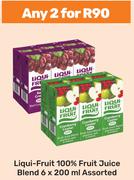 Liqui Fruit 100% Fruit Juice Blend Assorted-For Any 2 x 6 x 200ml