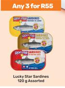 Lucky Star Sardines Assorted-For Any 3 x 120g