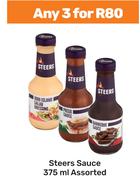 Steers Sauce Assorted-For Any 3 x 375ml