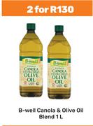 B-Well Canola & Olive Oil Blend-For 2 x 1L