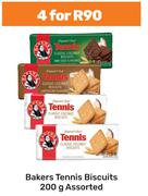 Bakers Tennis Biscuits Assorted-For 4 x 200g