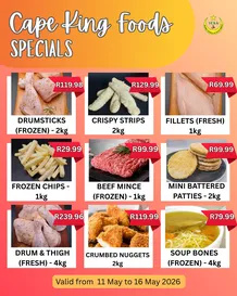 Cape King Foods : Specials (11 May - 16 May 2026)