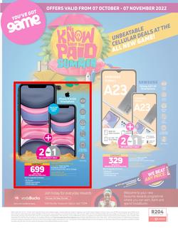 Game Cellular : We Know What You Paid Last Summer (07 October - 07 November 2022), page 1