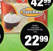 Spekko Long Grain Parboiled White Rice-2Kg