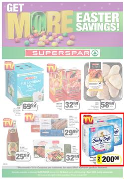 SUPERSPAR EASTERN CAPE : Get More Easter Savings (22 March - 03 April 2022) | Valid In Bluewater Bay, Despatch, Gelvandale, Hunters Retreat, Mount Pleasant, Newton Park, Sunridge, Waterfront, Amalinda, page 1