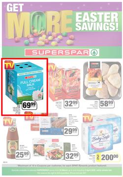 SUPERSPAR EASTERN CAPE : Get More Easter Savings (22 March - 03 April 2022) | Valid In Bluewater Bay, Despatch, Gelvandale, Hunters Retreat, Mount Pleasant, Newton Park, Sunridge, Waterfront, Amalinda, page 1