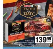 Spar Tender & Tasty Pork Belly Spare Ribs BBQ Or Sweet & Sticky-3Kg Per Kg