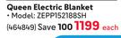 Pure Pleasure Queen Electric Blanket ZEPP152188SH