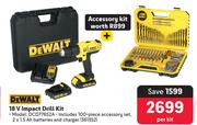 Dewalt 18V Impact Drill Kit DCD776S2A-Per Kit
