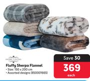 Home Living Fluffy Sherpa Flannel-Each