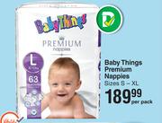 Baby Things Premium Nappies-Per Pack