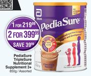 Pedia Sure TripleSure Nutritional Supplement 3+ Assorted-For 2 x 850g