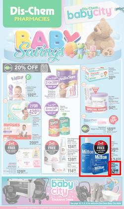 Dis-Chem : Baby Savings (16 March - 10 April 2023), page 1